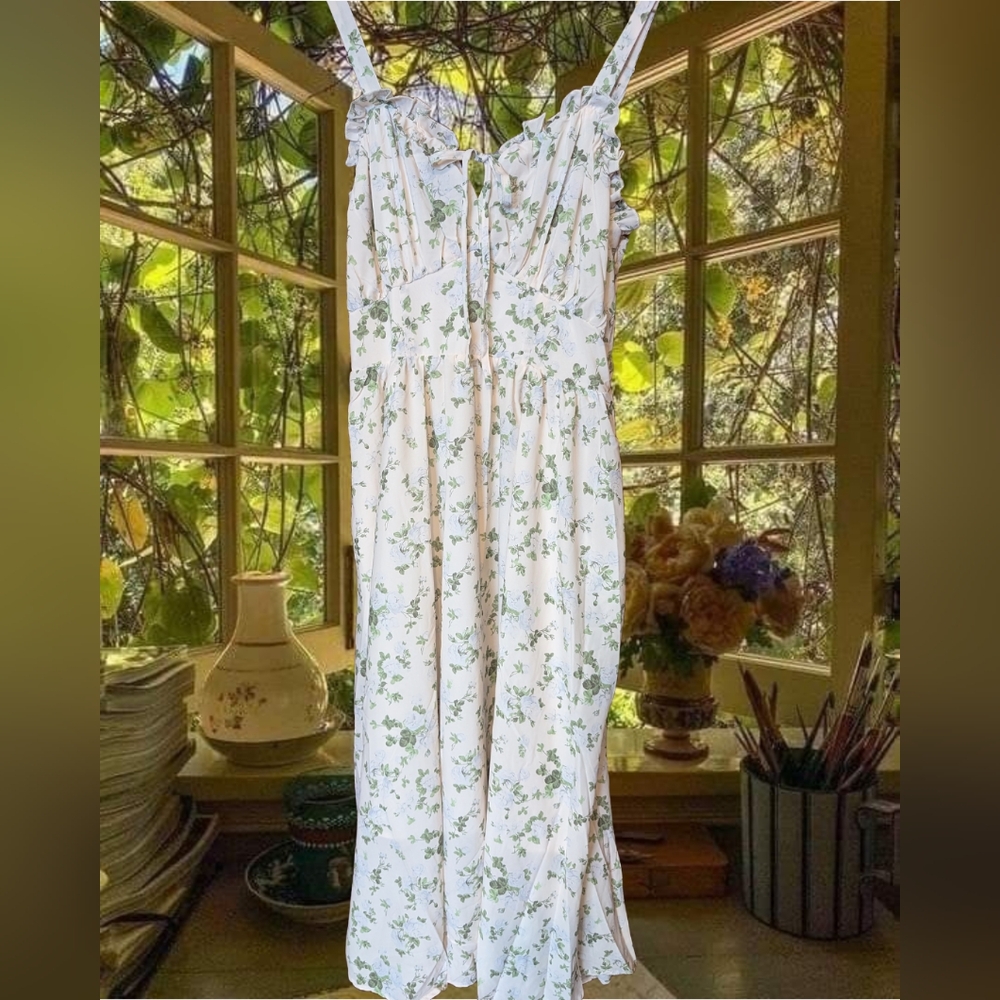 Milkmaid Floral Dress